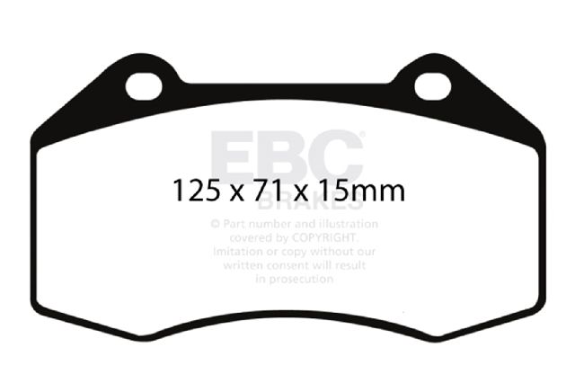 2007-2010 Chevrolet Cobalt Disc Brake Pad Set - Front (EBC Brakes)