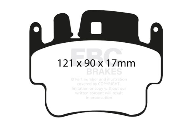 2000-2007 Porsche Boxster Disc Brake Pad Set - Front (EBC Brakes)
