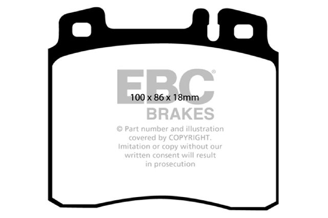 1994-1999 Mercedes-Benz S320 Disc Brake Pad Set - Front (EBC Brakes)