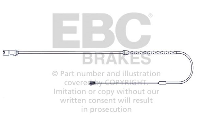 2010-2011 BMW X6 Disc Brake Pad Wear Sensor - Rear (EBC Brakes)