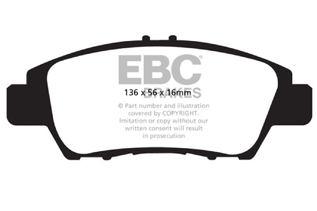 2009-2018 Honda Fit Disc Brake Pad Set - Front (EBC Brakes)