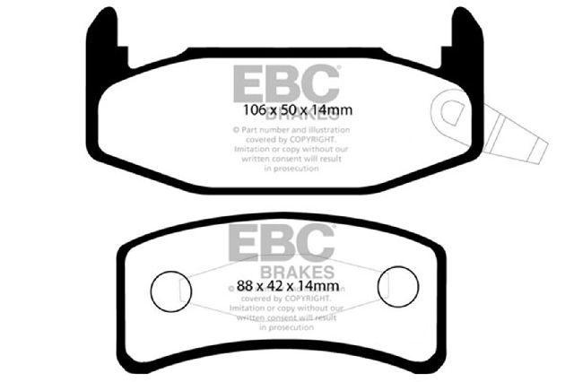 1990-1994 Chevrolet Lumina Disc Brake Pad Set - Rear (EBC Brakes)