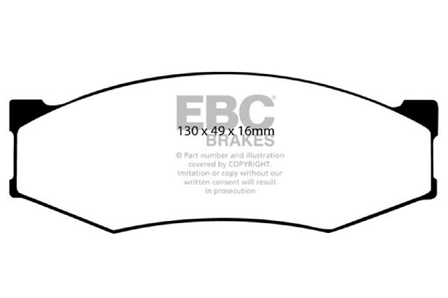 1987-1988 Nissan 200SX Disc Brake Pad Set - Front (EBC Brakes)