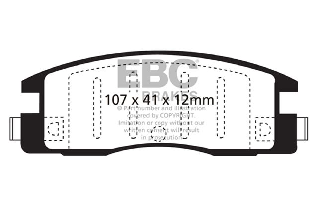 1989-1995 Isuzu Pickup Disc Brake Pad Set - Rear (EBC Brakes)