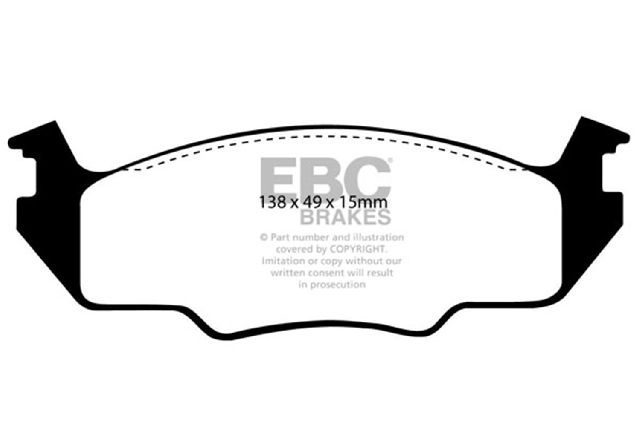 1980-1984 Volkswagen Jetta Disc Brake Pad Set - Front (EBC Brakes)