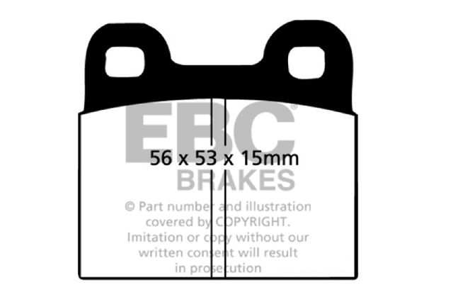 1979-1987 Saab 900 Disc Brake Pad Set - Rear (EBC Brakes)