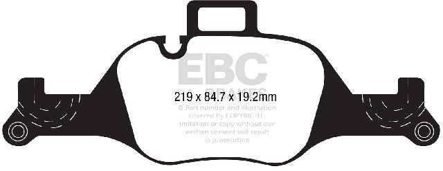 2020-2023 BMW X6 Disc Brake Pad Set -  or Front (EBC Brakes)