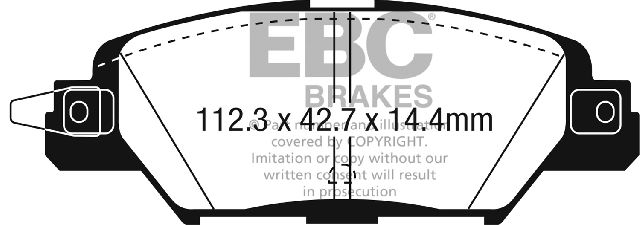 2022 Mazda CX-30 Disc Brake Pad Set (EBC Brakes)