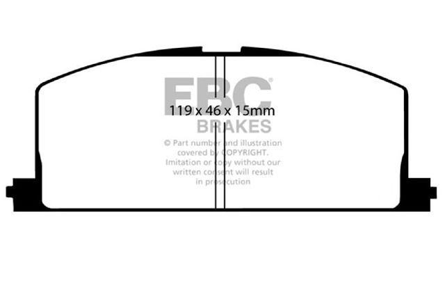 1992-1998 Toyota Paseo Disc Brake Pad Set - Front (EBC Brakes)