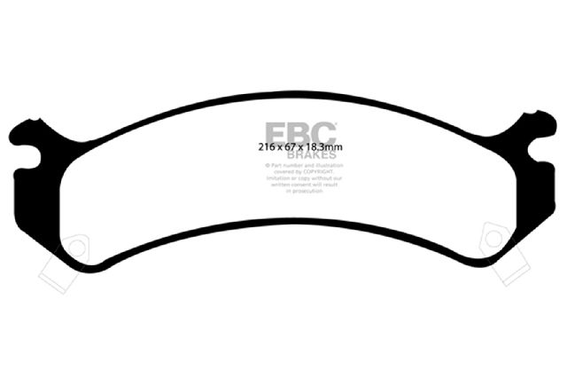 2003-2018 Chevrolet Express 3500 Disc Brake Pad Set - Front (EBC Brakes)