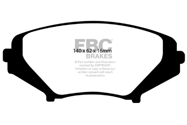 2004-2011 Mazda RX-8 Disc Brake Pad Set - Front (EBC Brakes)