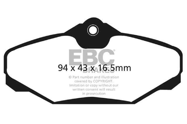 1993-2002 Lincoln Continental Disc Brake Pad Set - Rear (EBC Brakes)