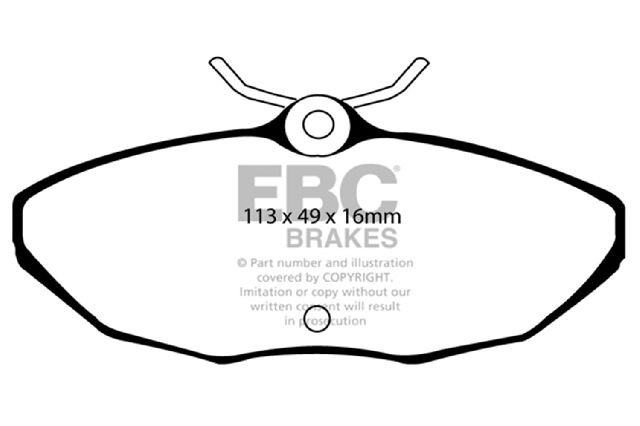 2003-2005 Jaguar S-Type Disc Brake Pad Set - Rear (EBC Brakes)