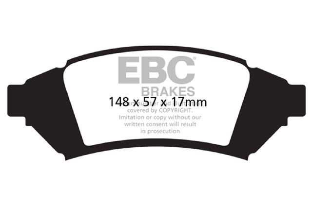 2004 Pontiac Grand Prix Disc Brake Pad Set - Front (EBC Brakes)
