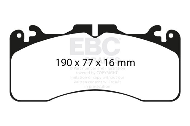 2016-2018 Lexus GS F Disc Brake Pad Set - Front (EBC Brakes)