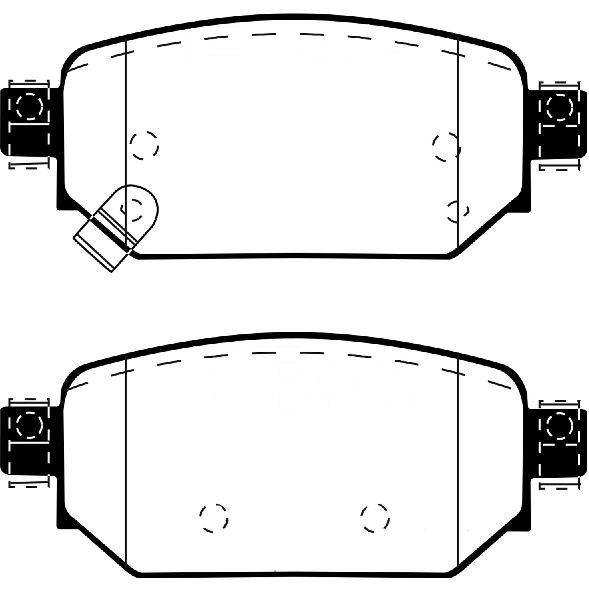 2016-2018 Mazda 3 Disc Brake Pad Set - Rear (EBC Brakes)