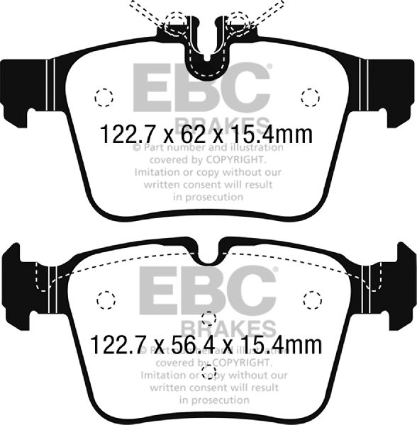 2015-2021 Mercedes-Benz C300 Disc Brake Pad Set -  or Rear (EBC Brakes)