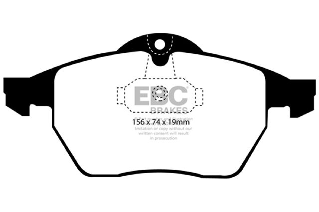 1999-2002 Saab 9-3 Disc Brake Pad Set - Front (EBC Brakes)