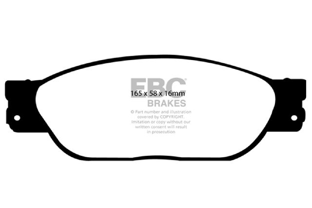 2003-2005 Jaguar S-Type Disc Brake Pad Set - Front (EBC Brakes)