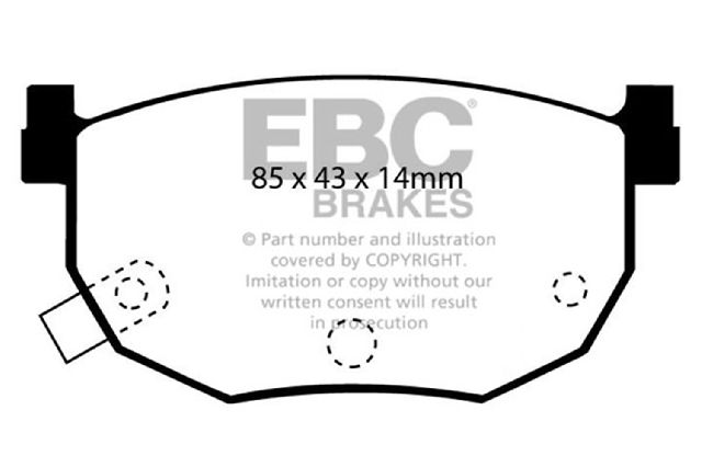 1999-2006 Hyundai Elantra Disc Brake Pad Set - Rear (EBC Brakes)
