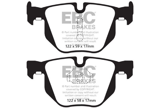 2015-2018 BMW X6 Disc Brake Pad Set - Rear (EBC Brakes)