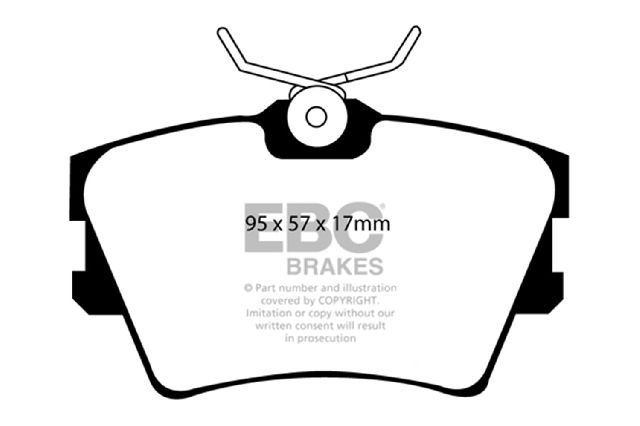 1996 Volkswagen EuroVan Disc Brake Pad Set - Front (EBC Brakes)