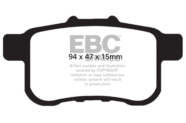 2009-2014 Acura TSX Disc Brake Pad Set - Rear (EBC Brakes)