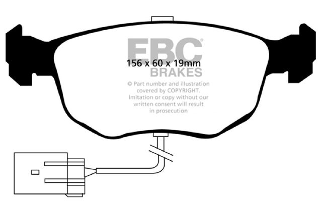 1998-1999 Ford Contour Disc Brake Pad Set - Front (EBC Brakes)