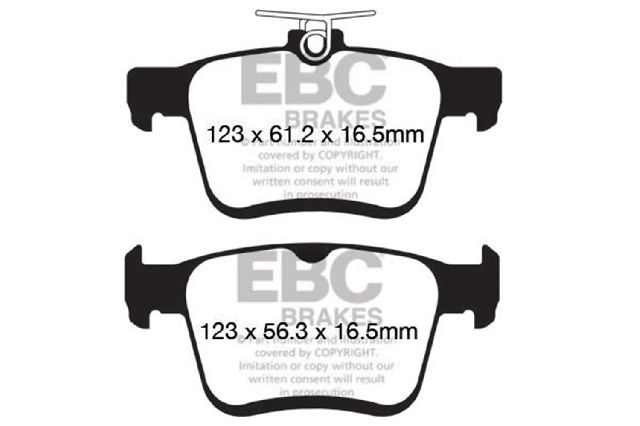 2015-2018 Audi A3 Disc Brake Pad Set - Rear (EBC Brakes)
