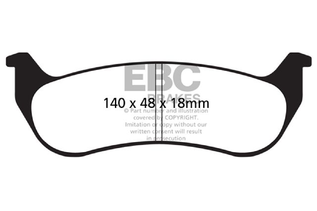 2004-2008 Chrysler Pacifica Disc Brake Pad Set - Rear (EBC Brakes)