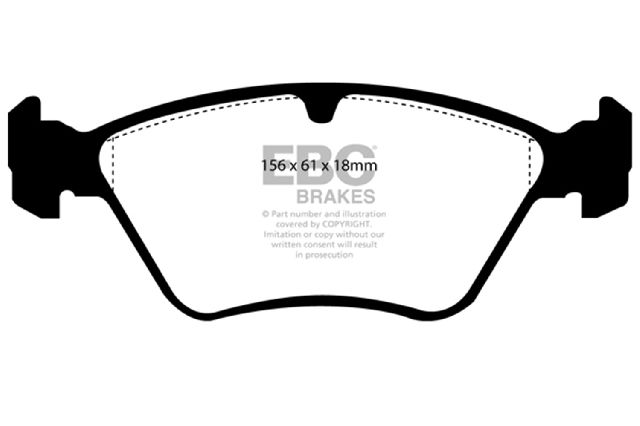 1994-1996 Saab 900 Disc Brake Pad Set - Front (EBC Brakes)