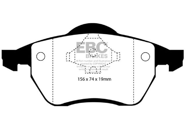 1996-1998 Audi A4 Disc Brake Pad Set - Front (EBC Brakes)