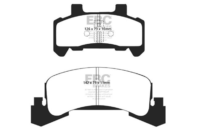 1982-1991 Chevrolet Cavalier Disc Brake Pad Set - Front (EBC Brakes)