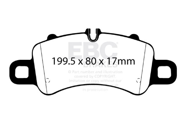 2016-2023 Porsche 911 Disc Brake Pad Set -  or Front (EBC Brakes)