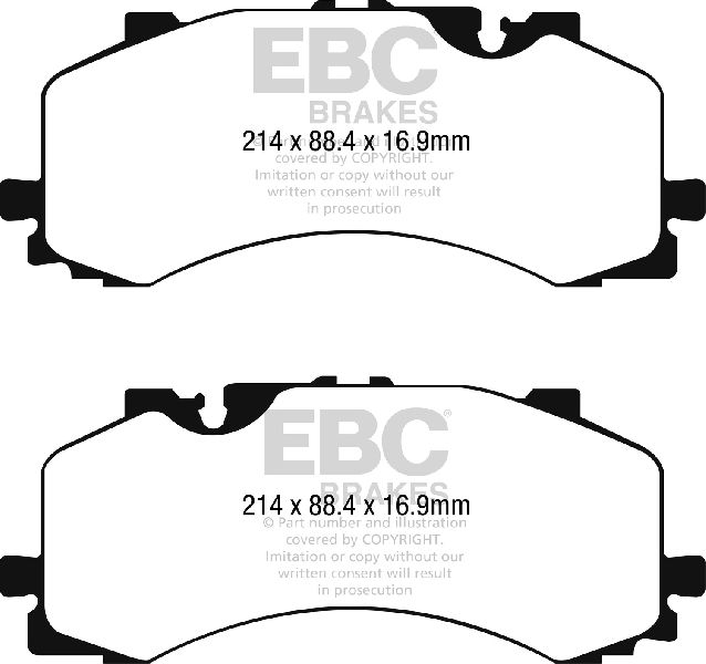 2017-2023 Audi Q7 Disc Brake Pad Set -  or Front (EBC Brakes)
