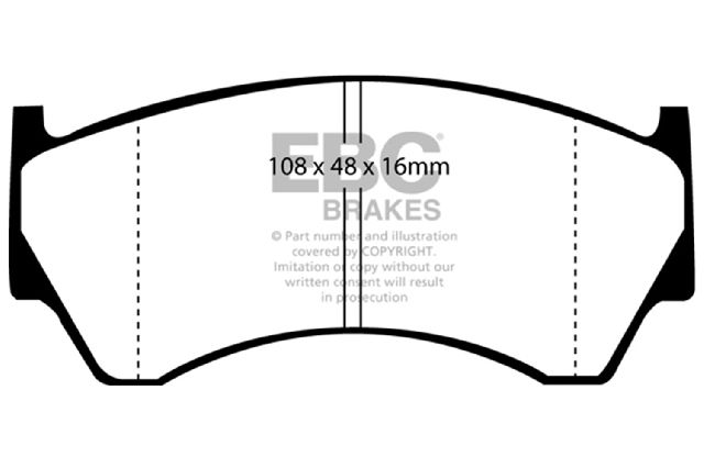 1995-1998 Nissan 200SX Disc Brake Pad Set - Front (EBC Brakes)