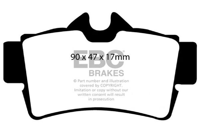 1994-2004 Ford Mustang Disc Brake Pad Set - Rear (EBC Brakes)