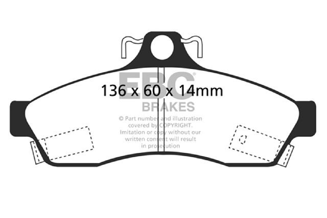 1994 Chevrolet Caprice Disc Brake Pad Set - Rear (EBC Brakes)