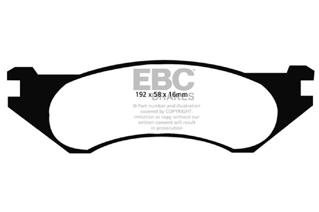 2000-2001 Dodge Ram 1500 Disc Brake Pad Set - Front (EBC Brakes)