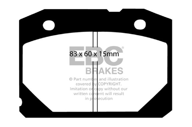 2018-2023 Jeep Wrangler Disc Brake Pad Set -  or Rear (EBC Brakes)