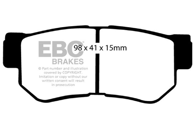 2006-2009 Hyundai Azera Disc Brake Pad Set - Rear (EBC Brakes)