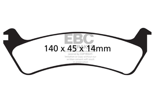 1995-2003 Ford Windstar Disc Brake Pad Set - Rear (EBC Brakes)