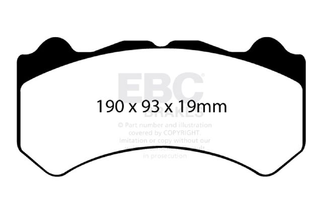 2009-2021 Nissan GT-R Disc Brake Pad Set - Front (EBC Brakes)