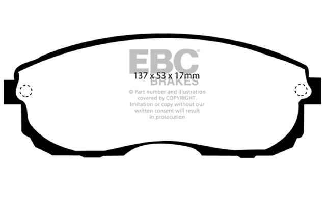2000-2006 Nissan Sentra Disc Brake Pad Set - Front (EBC Brakes)