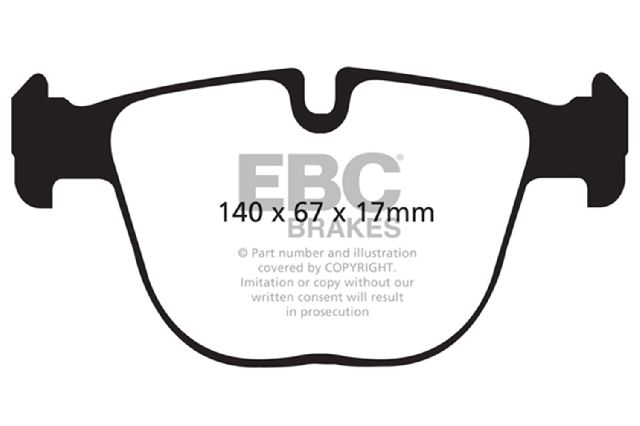 2010-2018 BMW X6 Disc Brake Pad Set - Rear (EBC Brakes)