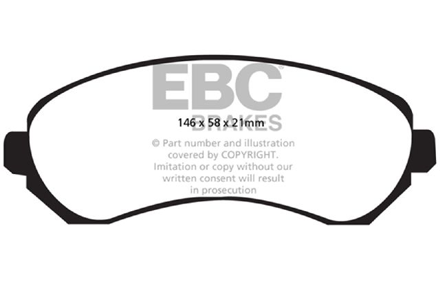 2001-2005 Pontiac Aztek Disc Brake Pad Set - Front (EBC Brakes)