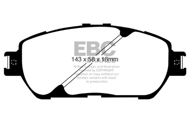 2002-2003 Lexus ES300 Disc Brake Pad Set - Front (EBC Brakes)