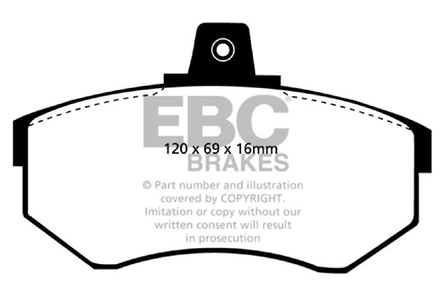 1984-1987 Audi 4000 Disc Brake Pad Set - Front (EBC Brakes)