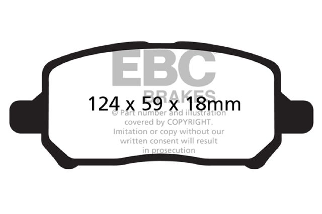 2007-2010 Pontiac G5 Disc Brake Pad Set - Front (EBC Brakes)