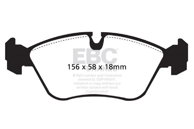 1998-2000 Volvo V70 Disc Brake Pad Set - Front (EBC Brakes)